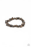 Grounded for Life - Black Bracelet - Paparazzi Accessories Bracelet Bedazzle Me Pretty Mobile Fashion Boutique