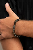 Grounded for Life - Black Bracelet - Paparazzi Accessories Bracelet Bedazzle Me Pretty Mobile Fashion Boutique