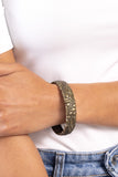 Grounded Grace - Brass Bracelet - Paparazzi Accessories Bracelet Bedazzle Me Pretty Mobile Fashion Boutique