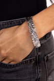 Grounded Grace - Silver Bracelet - Paparazzi Accessories Bracelet Bedazzle Me Pretty Mobile Fashion Boutique
