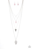 Grounded In ARTIFACT - Silver Necklace - Paparazzi Accessories Necklace Bedazzle Me Pretty Mobile Fashion Boutique