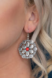 Grove Groove - Red Earrings - Paparazzi Accessories Earrings Bedazzle Me Pretty Mobile Fashion Boutique
