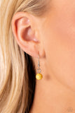 Growing Garland - Yellow Necklace - Paparazzi Accessories Necklace Bedazzle Me Pretty Mobile Fashion Boutique