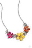 Growing Garland - Yellow Necklace - Paparazzi Accessories Necklace Bedazzle Me Pretty Mobile Fashion Boutique