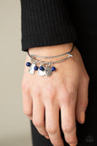 GROWING Strong - Blue Bracelet - Paparazzi Accessories Bracelet FS-Bedazzle Me Pretty Mobile Fashion Boutique