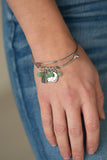 GROWING Strong - Green Bracelet - Paparazzi Accessories Bracelet Bedazzle Me Pretty Mobile Fashion Boutique