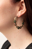 Growth Spurt - Green Earrings - Paparazzi Accessories Earrings Bedazzle Me Pretty Mobile Fashion Boutique