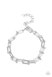 Grunge City - Silver Mens Bracelet - Paparazzi Accessories Mens Bracelet Bedazzle Me Pretty Mobile Fashion Boutique