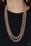Grunge Goals - Copper Necklace - Paparazzi Accessories Necklace Bedazzle Me Pretty Mobile Fashion Boutique