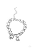 Guess Now Its INITIAL - White - G Bracelet - Paparazzi Accessories Bracelet Bedazzle Me Pretty Mobile Fashion Boutique
