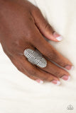 Guru Grunge - Silver Ring - Paparazzi Accessories Ring Bedazzle Me Pretty Mobile Fashion Boutique