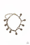 Gypsy Glee - Brass Bracelet - Paparazzi Accessories Bracelet Bedazzle Me Pretty Mobile Fashion Boutique