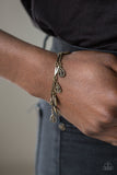 Gypsy Glee - Brass Bracelet - Paparazzi Accessories Bracelet Bedazzle Me Pretty Mobile Fashion Boutique