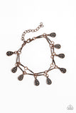 Gypsy Glee - Copper Bracelet - Paparazzi Accessories Bracelet Bedazzle Me Pretty Mobile Fashion Boutique