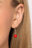 Gypsy Go-Getter - Red Necklace - Paparazzi Accessories Necklace Bedazzle Me Pretty Mobile Fashion Boutique