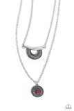 Gypsy Go-Getter - Red Necklace - Paparazzi Accessories Necklace Bedazzle Me Pretty Mobile Fashion Boutique
