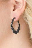 Gypsy Grandeur - Black Earrings - Paparazzi Accessories Earrings Bedazzle Me Pretty Mobile Fashion Boutique