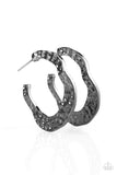 Gypsy Grandeur - Black Earrings - Paparazzi Accessories Earrings Bedazzle Me Pretty Mobile Fashion Boutique