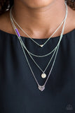 Gypsy Heart - Purple Necklace - Paparazzi Accessories Necklace Bedazzle Me Pretty Mobile Fashion Boutique