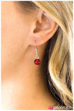 Half Past Midnight - Red Necklace - Paparazzi Accessories Necklace Bedazzle Me Pretty Mobile Fashion Boutique