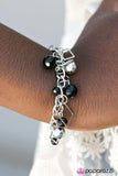 Hall Of FRAME - Black Bracelet - Paparazzi Accessories Bracelet Bedazzle Me Pretty Mobile Fashion Boutique