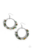 Handcrafted Habitat - Green Earrings - Paparazzi Accessories Earrings Bedazzle Me Pretty Mobile Fashion Boutique