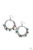 Handcrafted Habitat - White Earrings - Paparazzi Accessories Earrings Bedazzle Me Pretty Mobile Fashion Boutique
