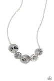 Handcrafted Honor - Silver Necklace - Paparazzi Accessories Necklace Bedazzle Me Pretty Mobile Fashion Boutique