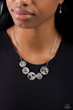 Handcrafted Honor - Silver Necklace - Paparazzi Accessories Necklace Bedazzle Me Pretty Mobile Fashion Boutique