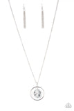Hands-Down Dazzling - Silver Necklace - Paparazzi Accessories Necklace Bedazzle Me Pretty Mobile Fashion Boutique