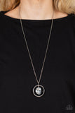 Hands-Down Dazzling - Silver Necklace - Paparazzi Accessories Necklace Bedazzle Me Pretty Mobile Fashion Boutique