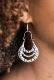 Hang ZEN! - Silver Earrings - Paparazzi Accessories Earrings Bedazzle Me Pretty Mobile Fashion Boutique
