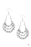 Hang ZEN! - Silver Earrings - Paparazzi Accessories Earrings Bedazzle Me Pretty Mobile Fashion Boutique