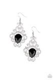 Happily Ever AFTERGLOW - Black Earrings - Paparazzi Accessories Earrings Bedazzle Me Pretty Mobile Fashion Boutique