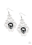Happily Ever AFTERGLOW - Silver Earrings - Paparazzi Accessories Earrings Bedazzle Me Pretty Mobile Fashion Boutique