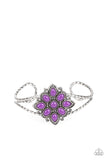 Happily Ever APPLIQUE - Purple Bracelet - Paparazzi Accessories Bracelet Bedazzle Me Pretty Mobile Fashion Boutique