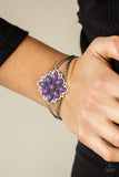 Happily Ever APPLIQUE - Purple Bracelet - Paparazzi Accessories Bracelet Bedazzle Me Pretty Mobile Fashion Boutique