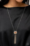 Happily Ever Ethereal - Orange Necklace - Paparazzi Accessories Necklace Bedazzle Me Pretty Mobile Fashion Boutique