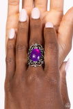 Happily EVERGLADE After - Purple Ring - Paparazzi Accessories Ring Bedazzle Me Pretty Mobile Fashion Boutique