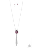 Happy As Can BEAM - Purple Necklace - Paparazzi Accessories Necklace Bedazzle Me Pretty Mobile Fashion Boutique