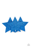 Happy Birthday, America - Blue Hair Clip - Paparazzi Accessories Hair Clip Bedazzle Me Pretty Mobile Fashion Boutique