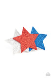 Happy Birthday, America - Multi Hair Clip - Paparazzi Accessories Hair Clip Bedazzle Me Pretty Mobile Fashion Boutique