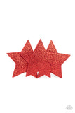 Happy Birthday, America - Red Hair Clip - Paparazzi Accessories Hair Clip Bedazzle Me Pretty Mobile Fashion Boutique