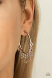 Happy Independence Day - Silver Earrings - Paparazzi Accessories Earrings Bedazzle Me Pretty Mobile Fashion Boutique