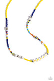 Happy to See You - Yellow Necklace - Paparazzi Accessories Necklace Bedazzle Me Pretty Mobile Fashion Boutique