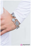 Happy Travels - Silver Bracelet - Paparazzi Accessories Bracelet Bedazzle Me Pretty Mobile Fashion Boutique
