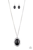 Harbor Harmony - Black Necklace - Paparazzi Accessories Necklace Bedazzle Me Pretty Mobile Fashion Boutique