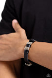 Hardware Hustle - Black Bracelet - Paparazzi Accessories Bracelet Bedazzle Me Pretty Mobile Fashion Boutique