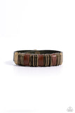 Hardware Hustle - Green Bracelet - Paparazzi Accessories Bracelet Bedazzle Me Pretty Mobile Fashion Boutique