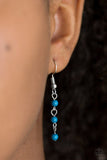 Harlem Hideaway - Blue Necklace - Paparazzi Accessories Necklace Bedazzle Me Pretty Mobile Fashion Boutique